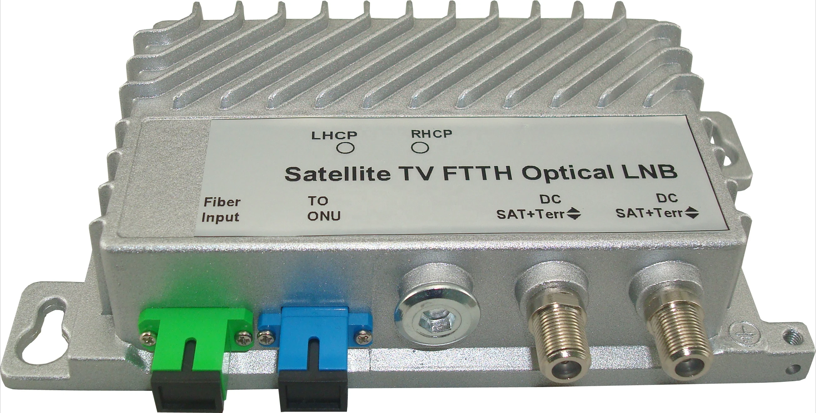 1310nm/1490นาโนเมตร/1550nm WDM TO GPON ONU CATV FTTH ดาวเทียม wideband/quattro/คู่ดาวเทียมตัวรับทีวี FTTH Optical LNB Fiber