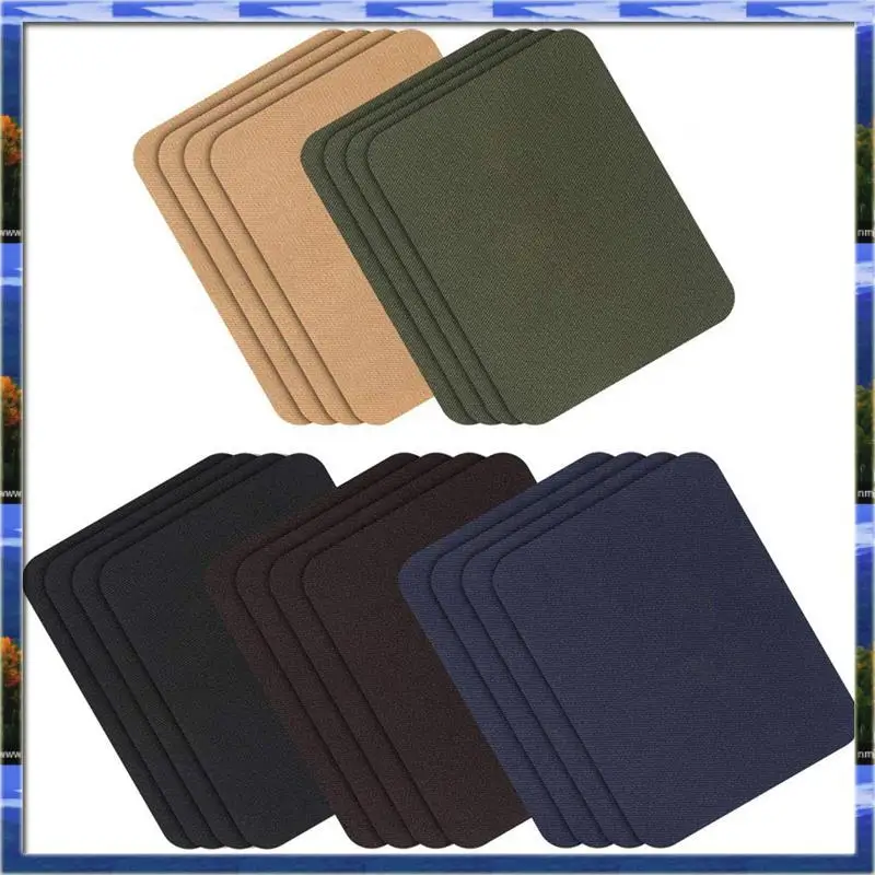 AS59 -Iron On Patches 20 Pieces Jacket Jean Clothes Patches Kit, 4.9 X 3.7 Inch, Dark Assortment, 5 Colors