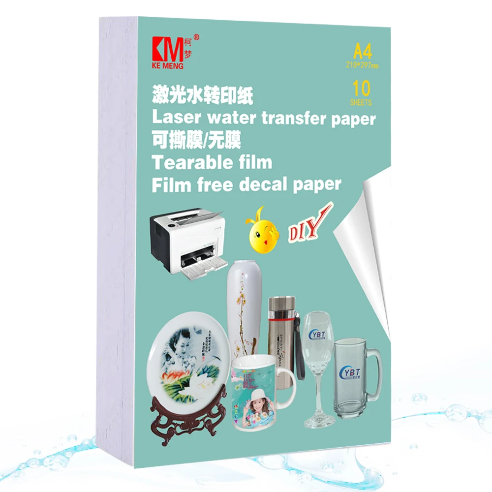 Hollow out Laser Transparent Waterslide Decal Paper Film Free Laser Water Slide Decal Transfer Paper Print