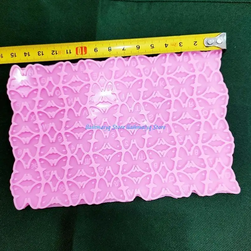 573B DIY glanzende vlindervormige brief oorbellen schimmel charmes schimmel hars epoxy sieraden