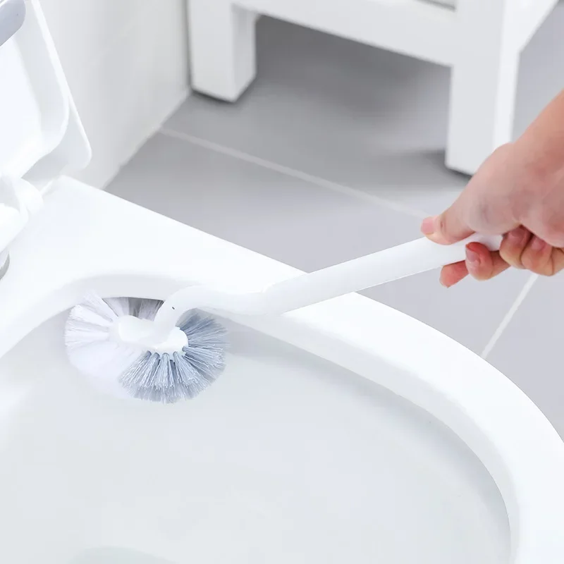 

Dead Corner Cleaning Brushes Double Side Curved Plastic Brush Long Handle Cleaning Supplies Crankcreative toilet cleaning brush