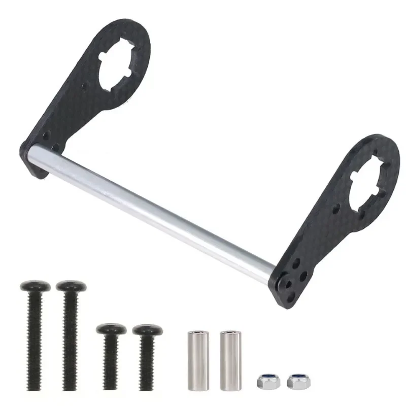 Soporte de montaje de choque de fibra de carbono para Tamiya CW-01/Lunch Box - Pieza de actualización de coche RC