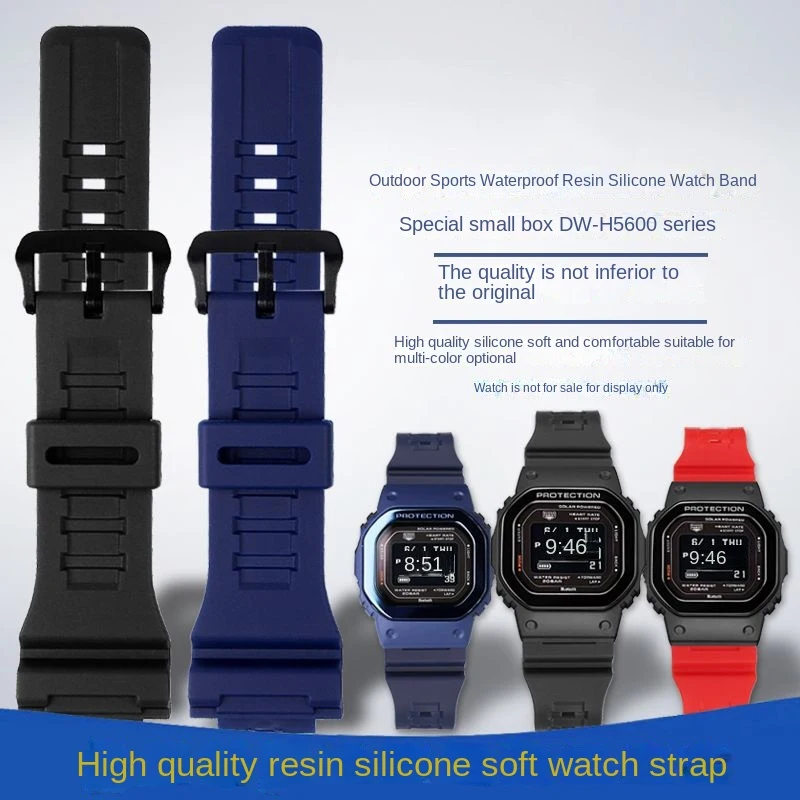 For Casio G-Shock DW-H5600 DW H5600 Series 40th Anniversary 18mm Resin Silicone Waterproof dwh5600 Watch Strap Men Watchband