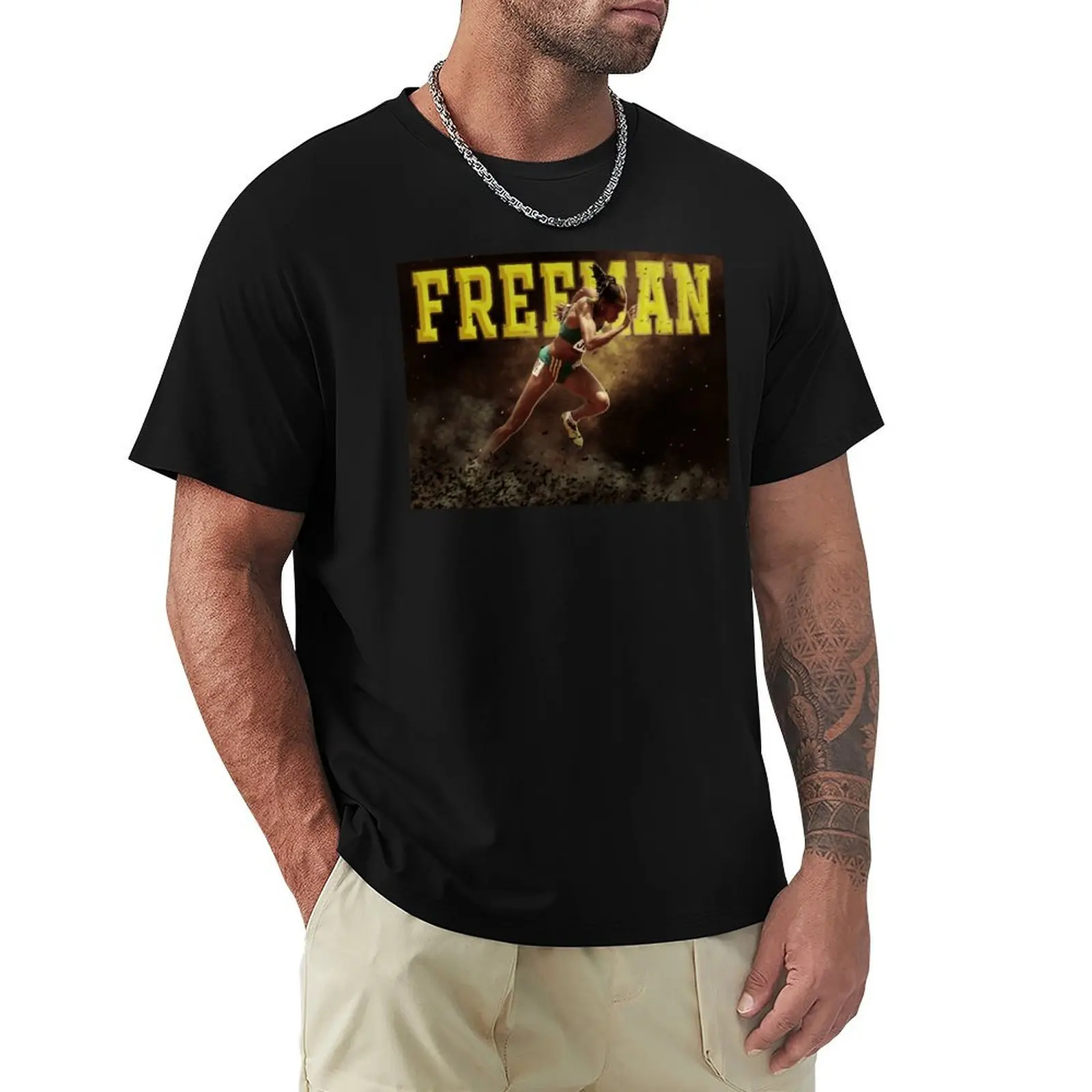 Cathy Freeman - Aboriginal Australian Sprinter - Australian Runner T-Shirt Basic Solid Tee for Daily Use