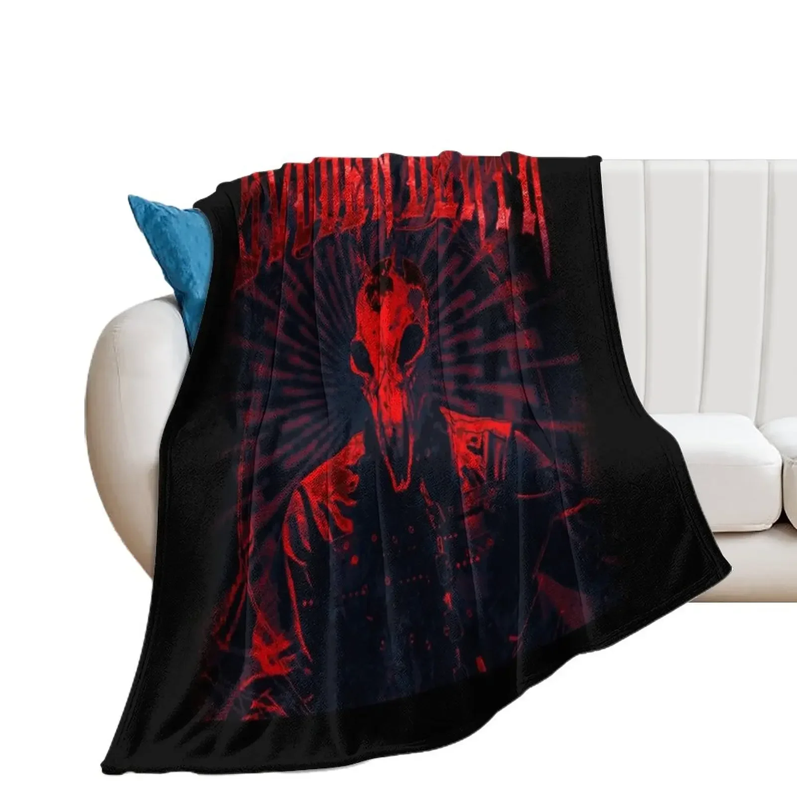 Svdden Death metal Throw Blanket Hairy Decorative Throw Thins Blankets