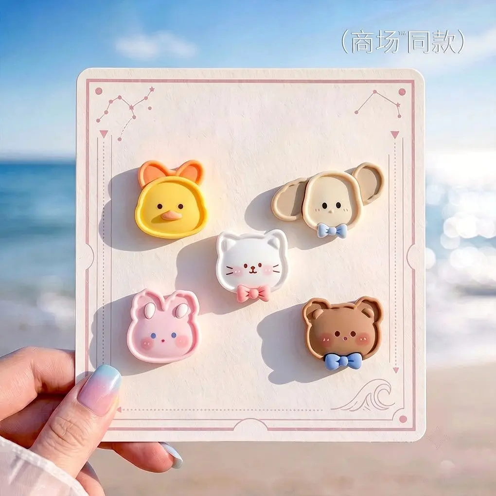 MESUCA Popular 3D Clog Shoe Charms Kit Cute Pet Squad Design, Versatile Detachable DIY Ornaments for Hole Sandals Decor