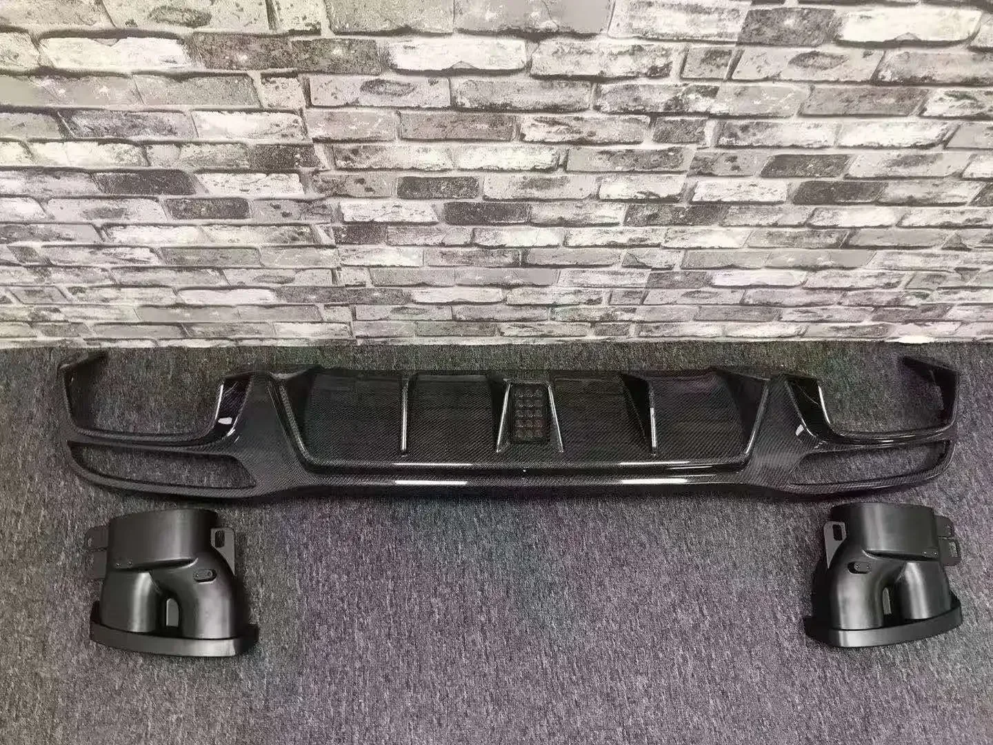 High quality BS style rear diffuser for GLE Class SUV Coupe W166