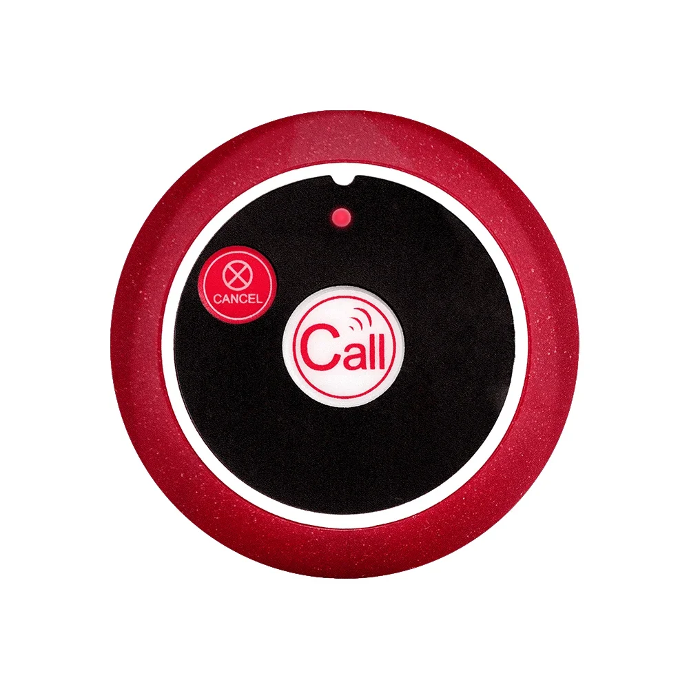Wireless Good 2 Waiter Watch Receiver Pagers & 15 Table Call Buttons Restaurant Cafe Clinic Calling System in Russian Spanish