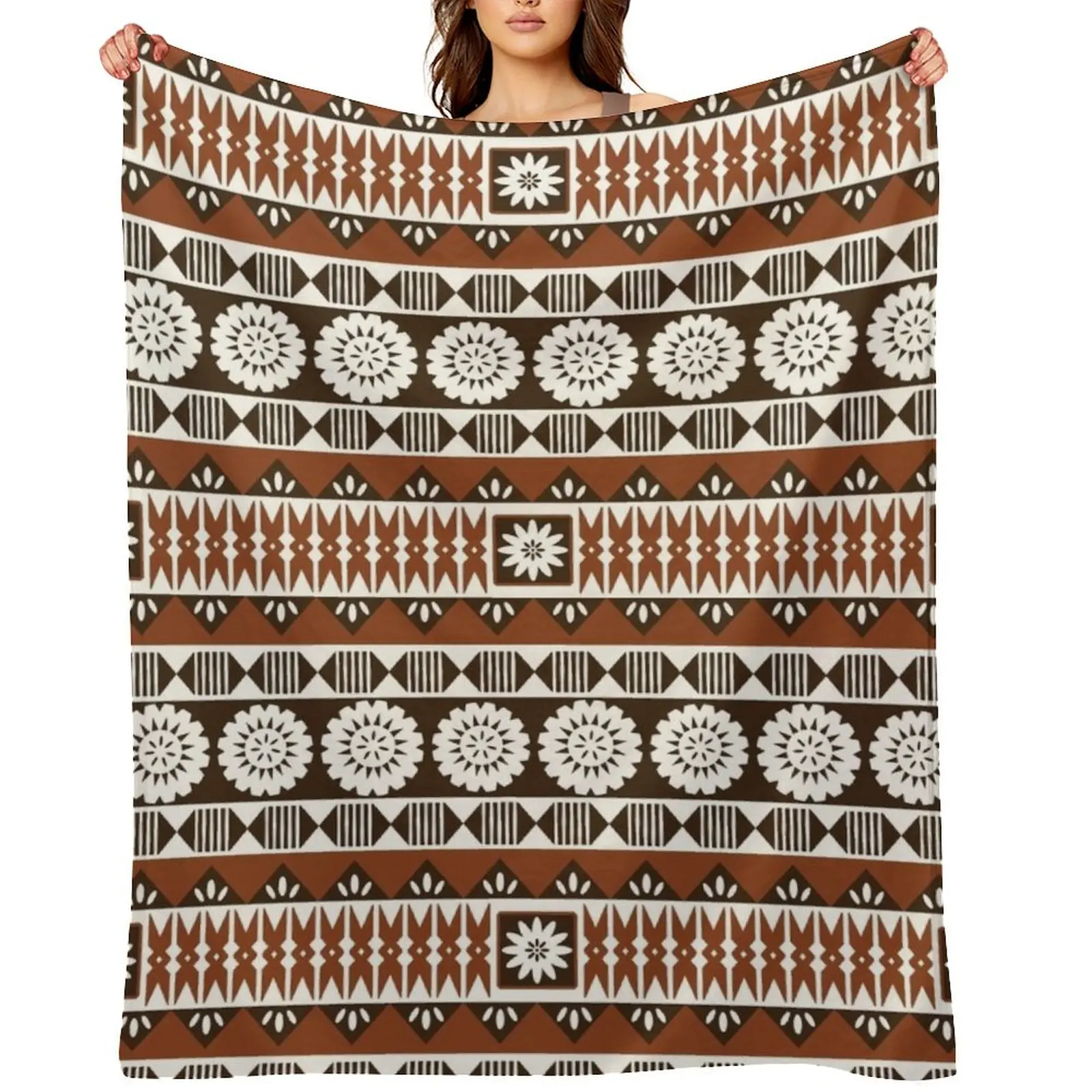 

Fijian Masi 2 - Neutrals Throw Blanket anime Hairy For Sofa Thin Blankets For Baby Blankets