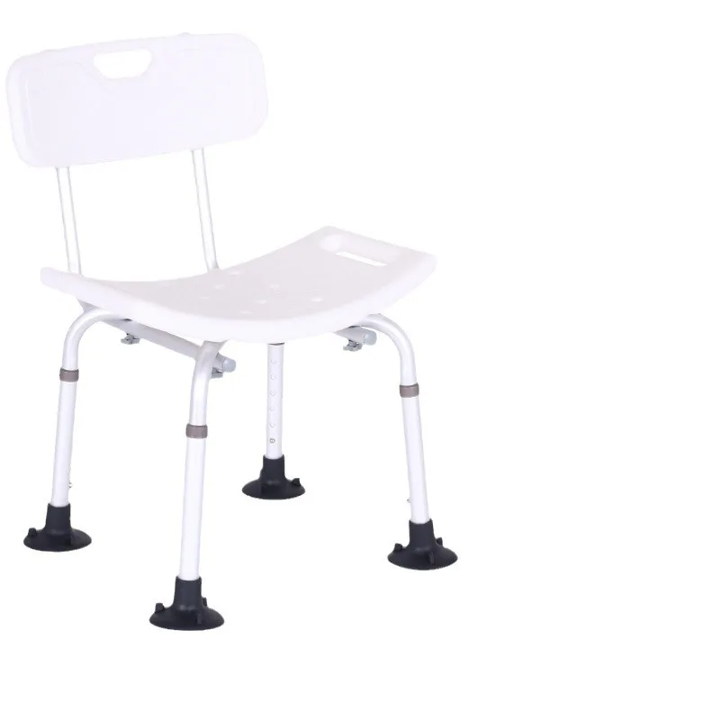 Aluminum Alloy Folding Bathing Commode Chair for Elderly Hospital Nursing Home Dual Purpose Shower Toilet Seat