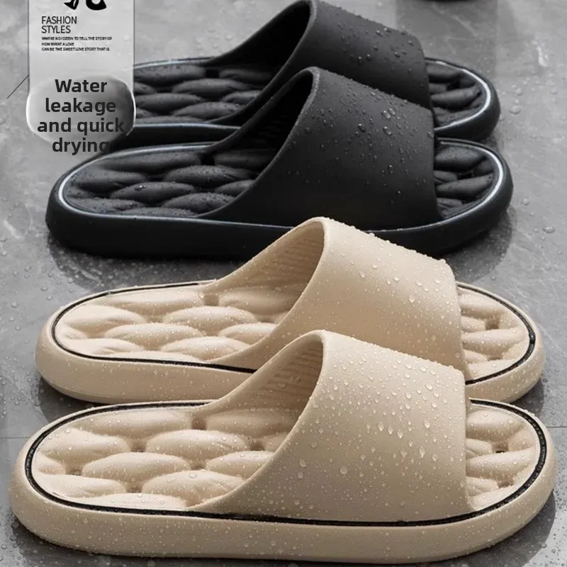 

Летние нескользящие тапочки для мужчин и женщин, стильные домашние тапочки для ванной и душа, унисекс, удобный дизайн