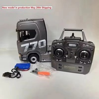 New Genuine Remote Control Engineering Car Huina 770s Trailer Head Alloy Car Model Children'S Toy Four-Wheel Drive Ratio 501d