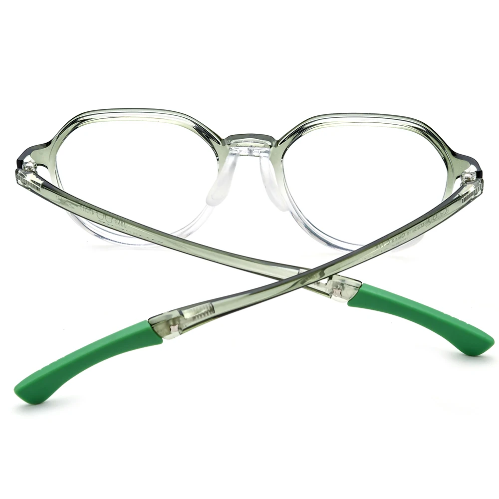 NIANZHEN TR90 Children Eyeglass Frames Ultralight Polygon Glasses Kids Eyewear Youth Sports Anti Slip Adjustable Spectacles 2063