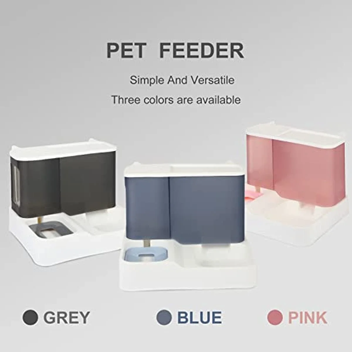 2-in-1 Automatic Pet Gravity Feeder: Keep Your Cat & Dog Fed & Hydrated!