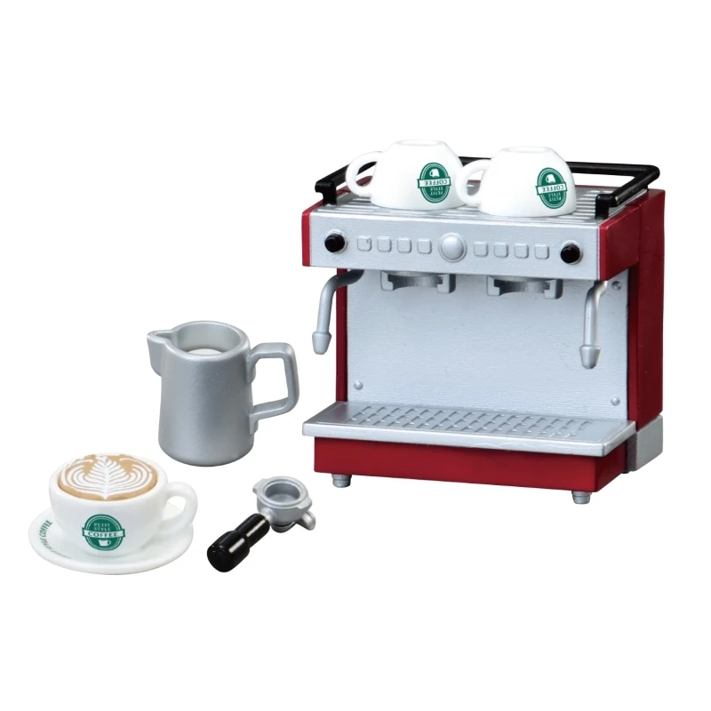 レメントファッションコーヒーハウスシリーズミニチュアセットスタイリッシュカフェDIYキッチン用品カッププレートコレクタブルディスプレイモデルデコレーションギフト
