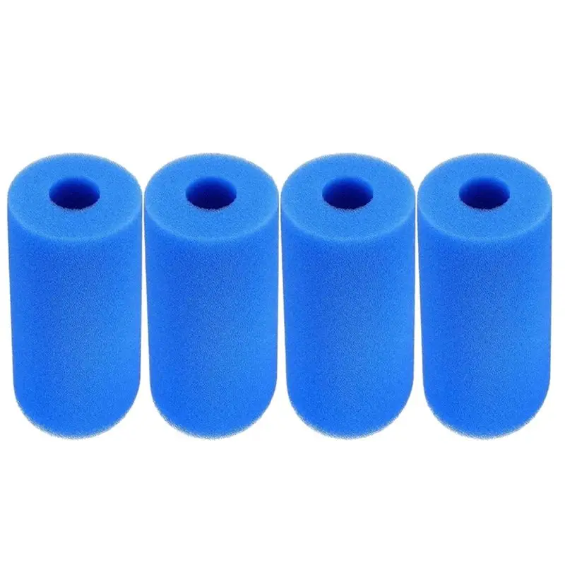 HOES-For Swimming Pools Compatible 4Pcs Type A Pool Filter Sponges Reusable Washable Foam Filtration Units
