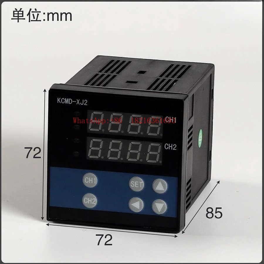 1PCS Two-channel Temperature Controller KCMG-XJ21AG Input 2 Groups Of 4-20mA Main Control Alarm