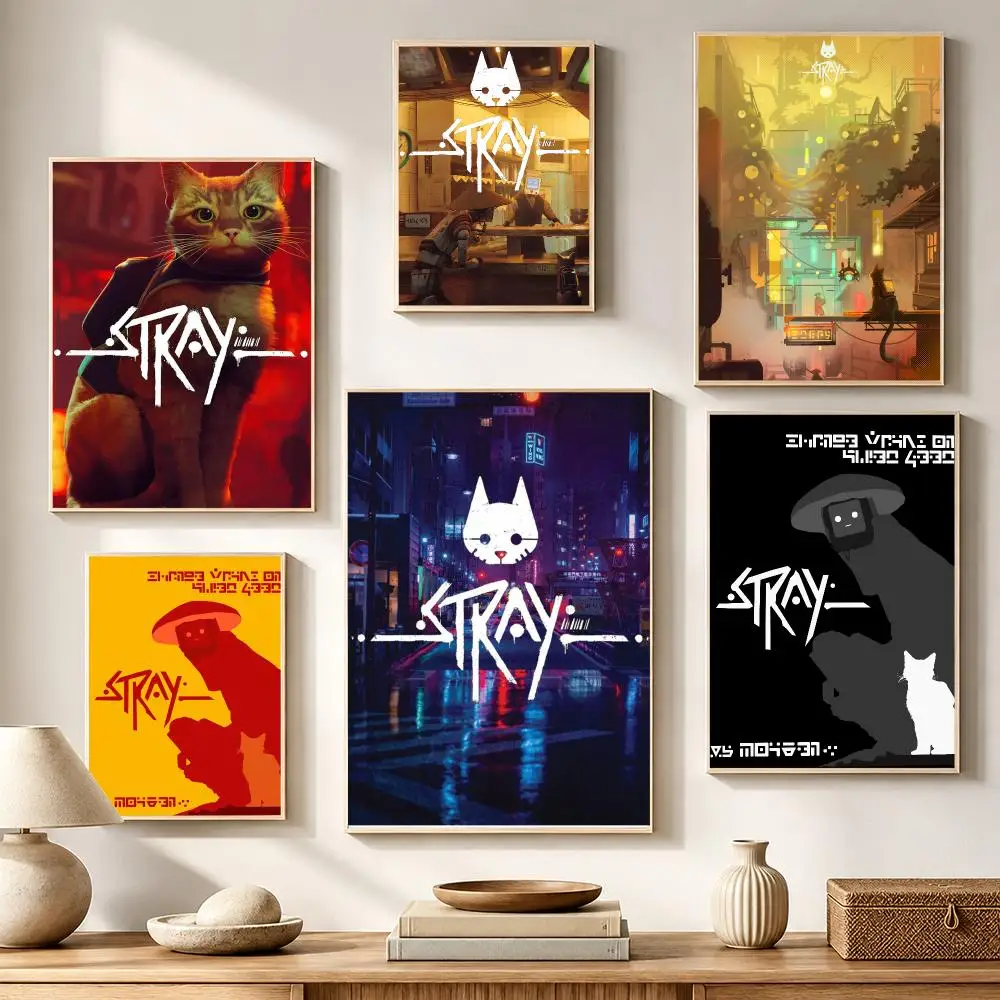 Game S-Stray Poster High-definition waterproof stickers, suitable for home décor, gifts, and holiday decorations