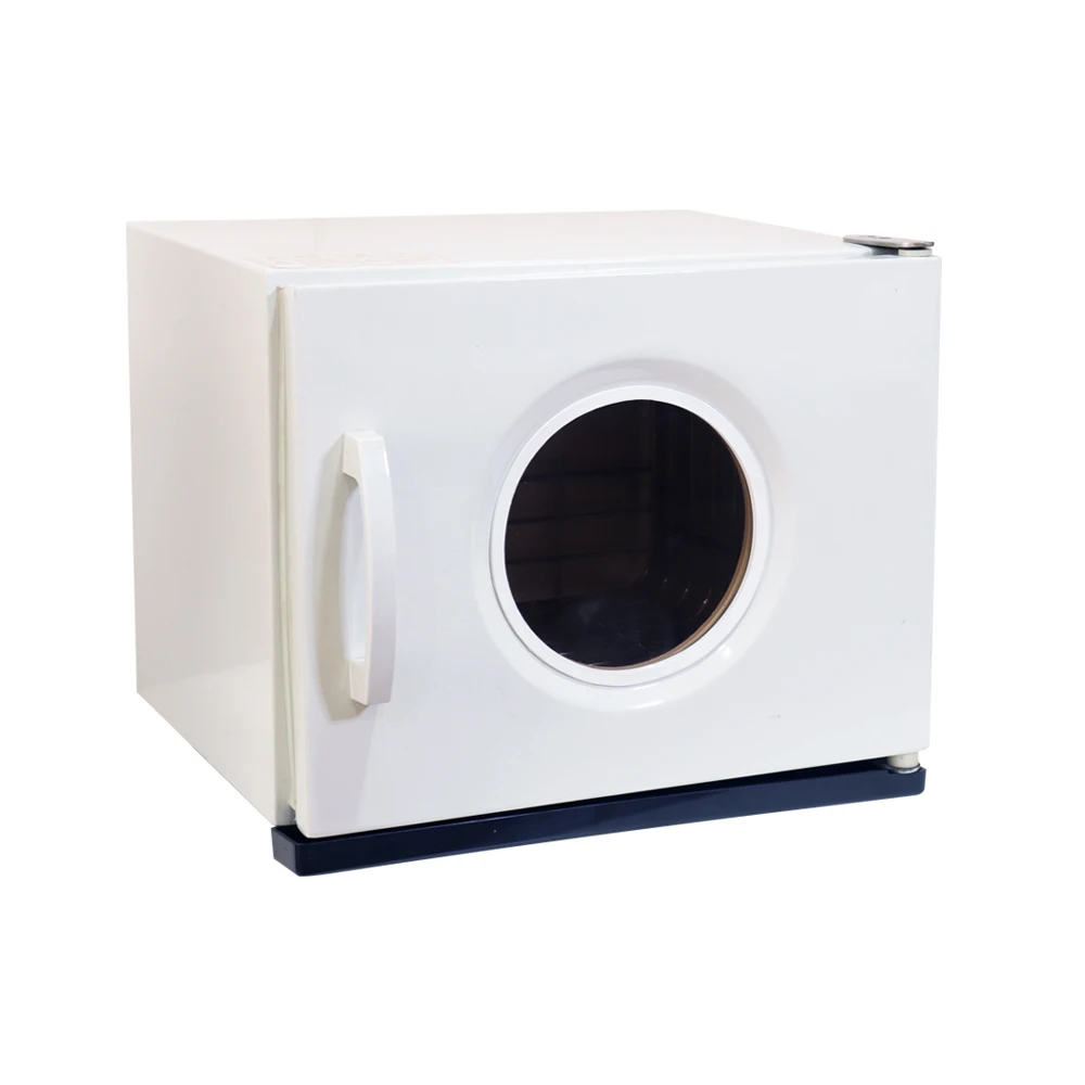 Calentador de Toallas Portátil Pequeño Blanco D-207M con Esterilizador UV 110V/220V para Uso en Salón de Belleza y Spa