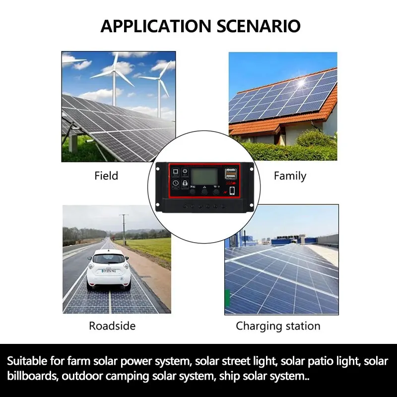 4000W Inverter/1000W Solar Panel/10A-100A Controller/12V/110V/220V Power Supply/Camping Equipment/Automotive Battery Equipment