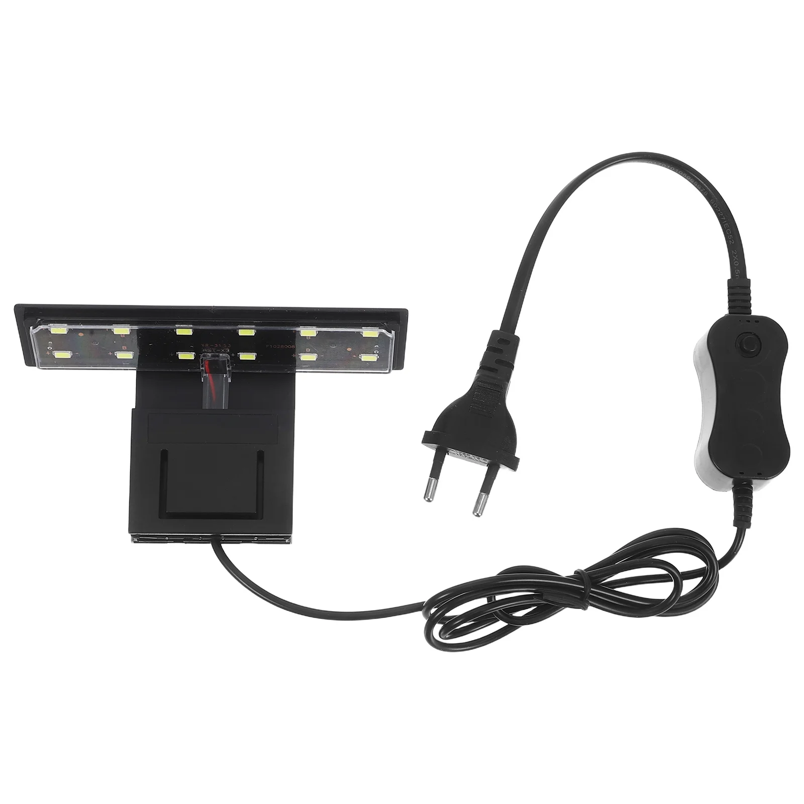 

High Efficiency LED Aquarium Light Long Lasting Durable Lamp for Fish Tank Plant Growth Creative Clip-on Eu Plug White Light