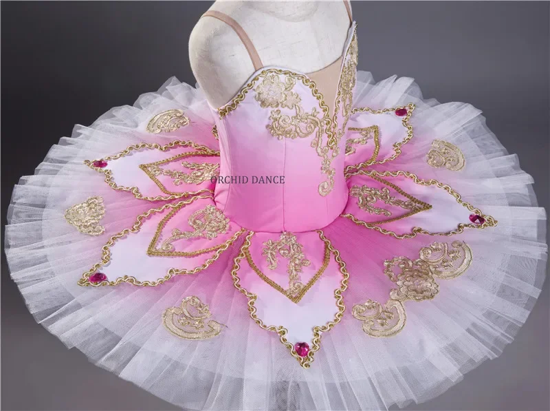 Vendita calda di alta qualità formato personalizzato economico balletto danza performance usura rosa bambini ragazze bambini balletto tutu costume