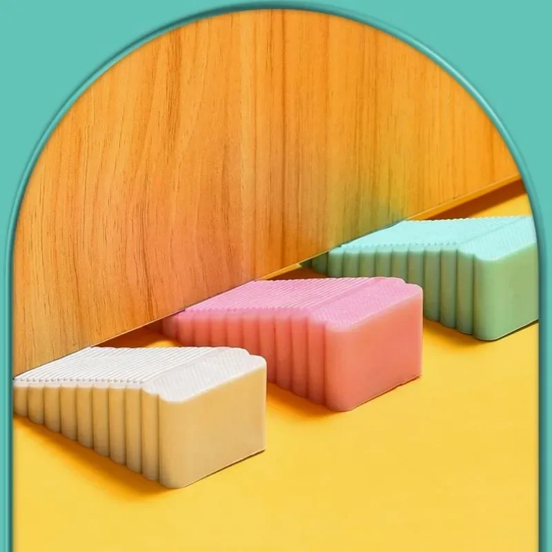 1PCS Silicone door safety stopper, wedge block, door stopper, rear door retainer for home and office, anti-collision stopper