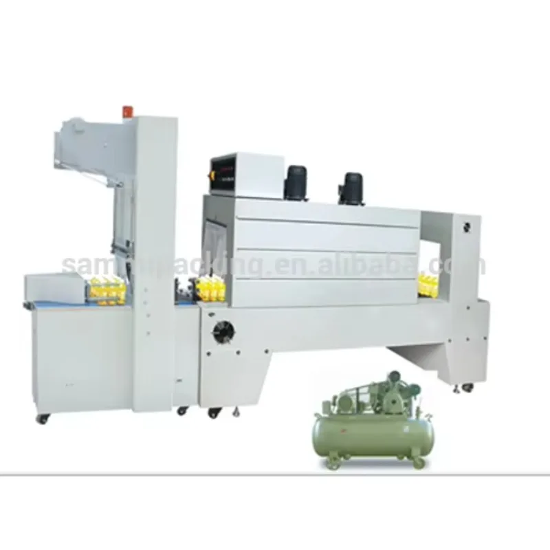 The Newest Upgraded Sleeve Wrapper with Heat Shrink Tunnel High Efficiency Shrink Wrapping Machine for Pet pp Pvc