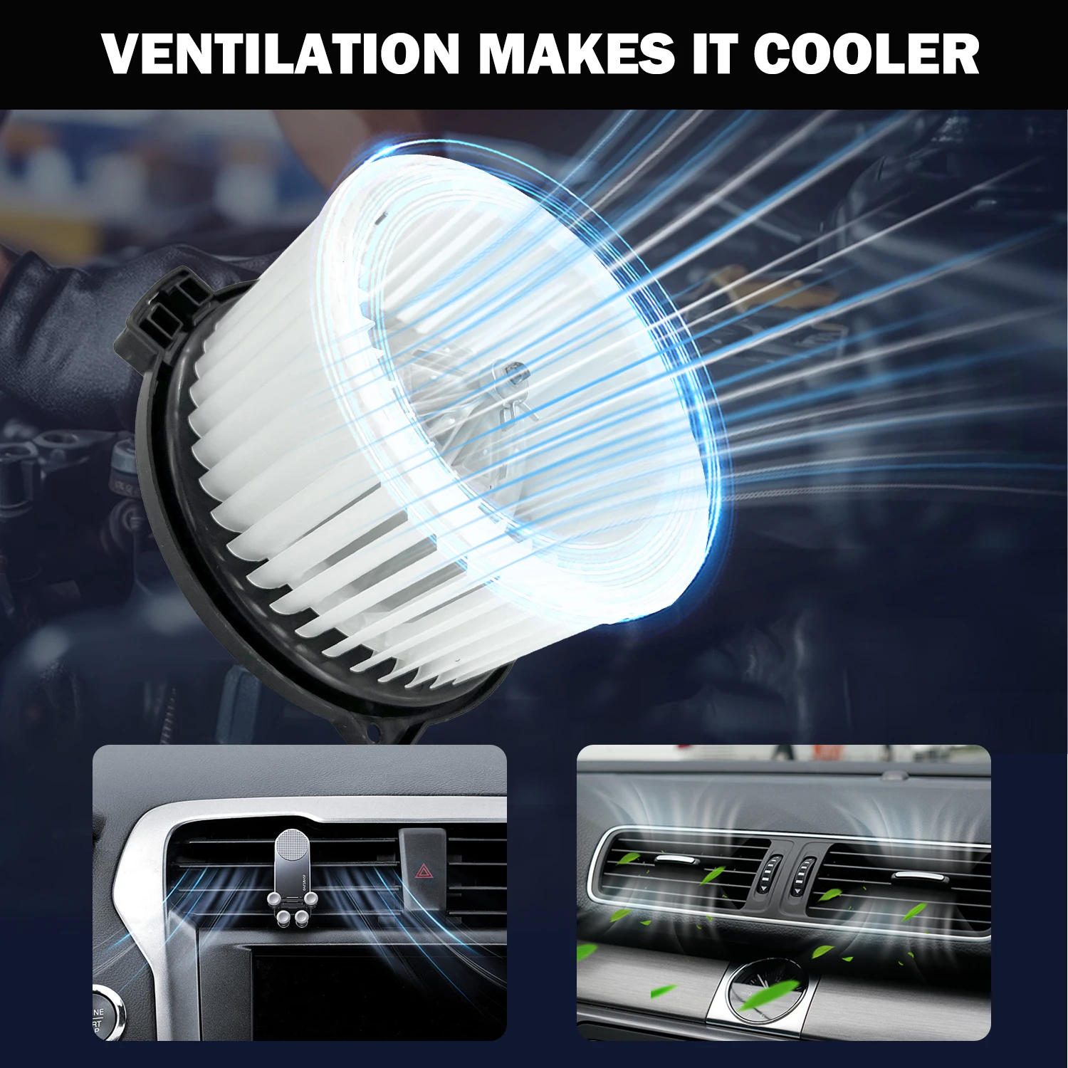 

Aspligo Car Air Conditioner Blower Motor Parts Fan Blower For Toyota 4RUNNER 1996-2002 87103-35022 with Fan Cage