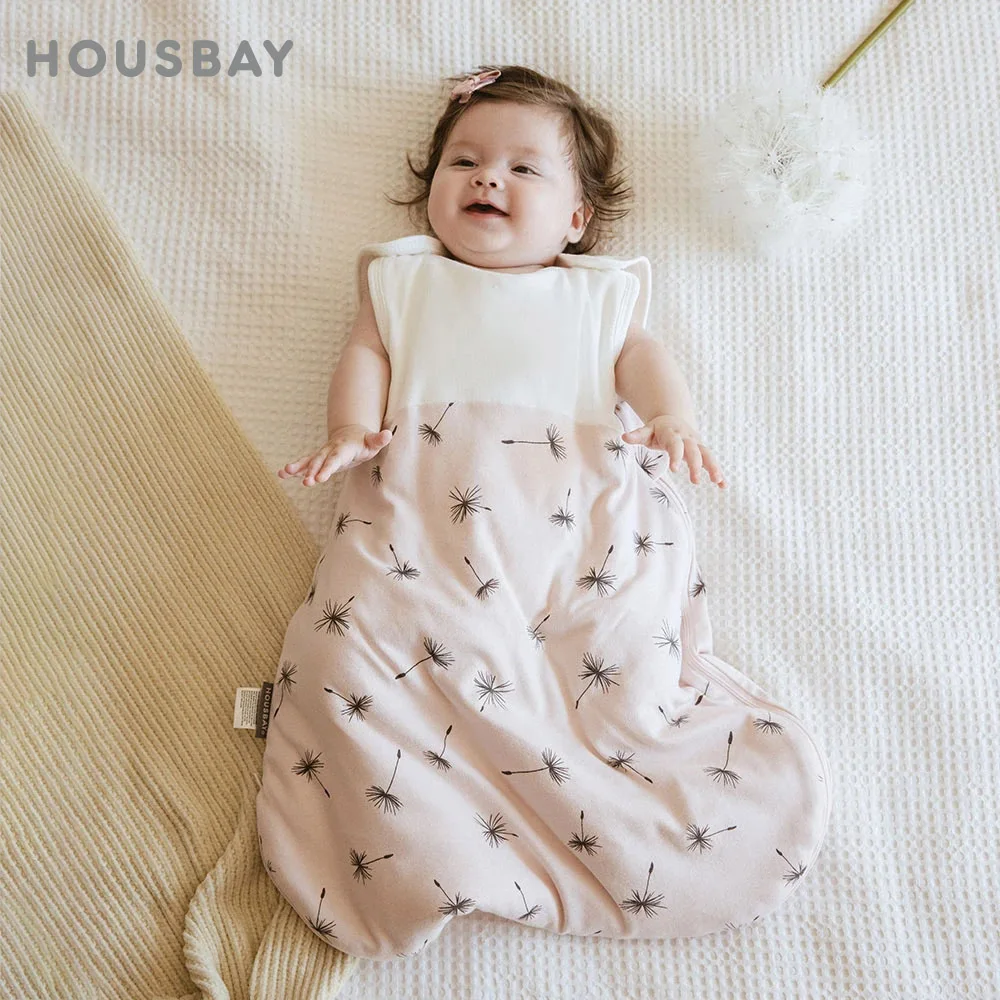 Túi Ngủ Cho Bé 0-24Months Áo Ngủ Bao 2.5Tog Thu Đông Cotton Mỏng Sleepsack Bebe Đồ Ngủ Chăn