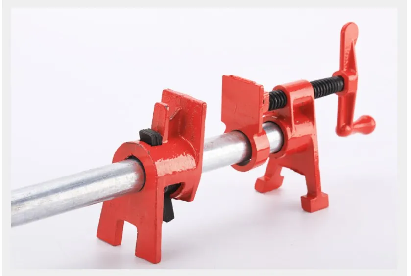 1 PC 1/2in-3/4in Wood Gluing Pipe Clamp Set Heavy Duty Professional Woodworking Cast Iron Water Pipe Splice Clamp