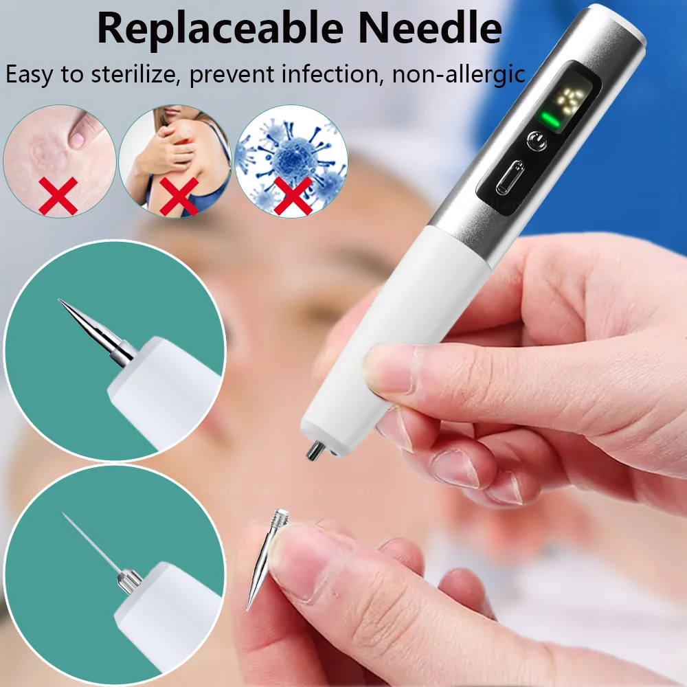 Laser Plasma Pen Electric Skin Tag Removal Black Dots Laser Plasma Pen Wart Spot Freckle Dark Dot Nevus Flat Tattoo Mole Remover