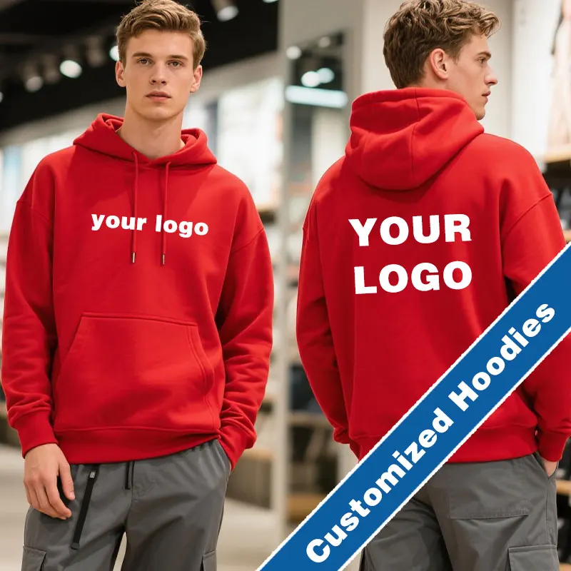 Customized Logo Personalized Hoodie Autumn Warming and Comfort Sweatshirt Unisex Casual Custom Printed Text DIY Hoodie Fashion
