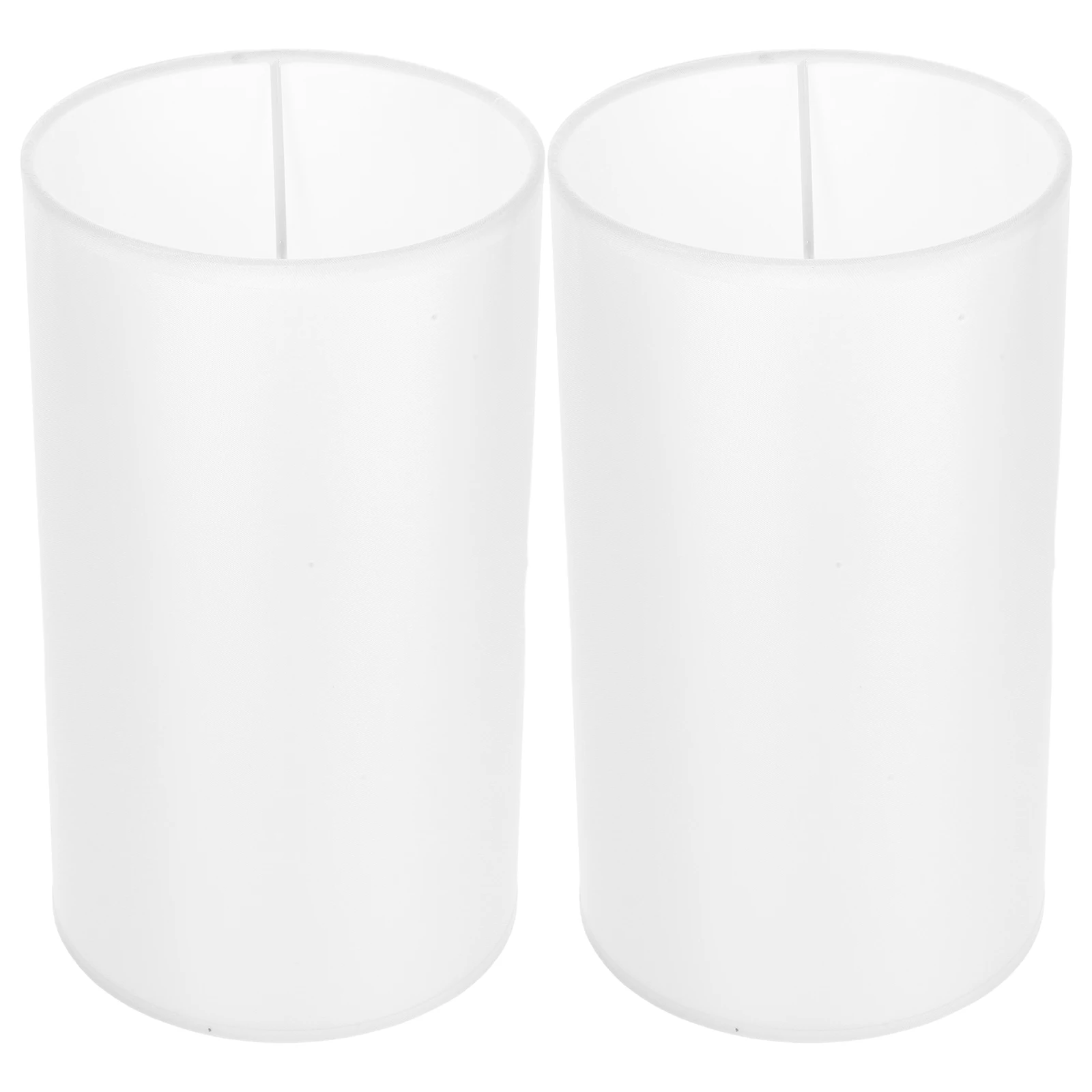 

2Pcs Lampshade Cloth Table Lamp Linen TC Gray Light Covers Easy Installation Maintenance Free Simple Sturdy Home Bedroom Living