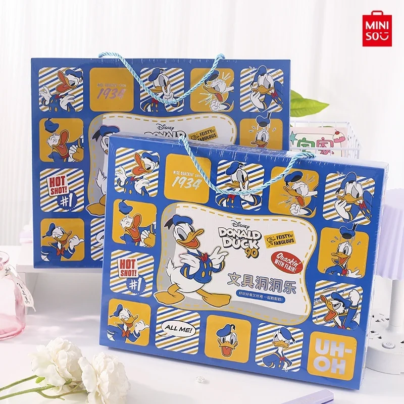 Minso Premium Donald Duck Series Dong Dong Fun Disney Blind Box Cartoon Little Duck Stationery Portable Poke Fun Children's Gift