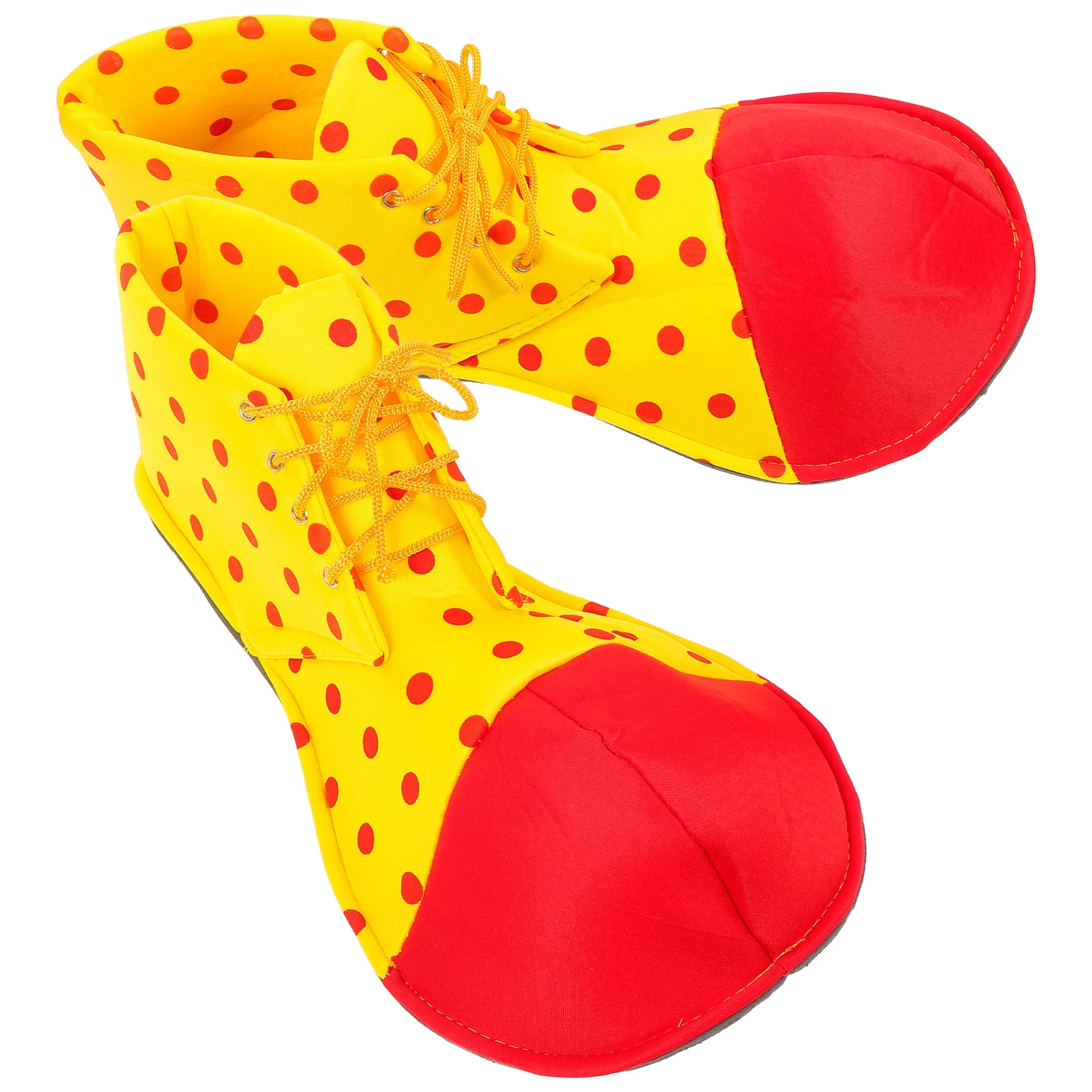 평균 크기 광대 신발 한 켤레 도트 할로윈 의상 여성용 광대 신발 남성용 (임의의 색상) 광대 신발 성인 남성