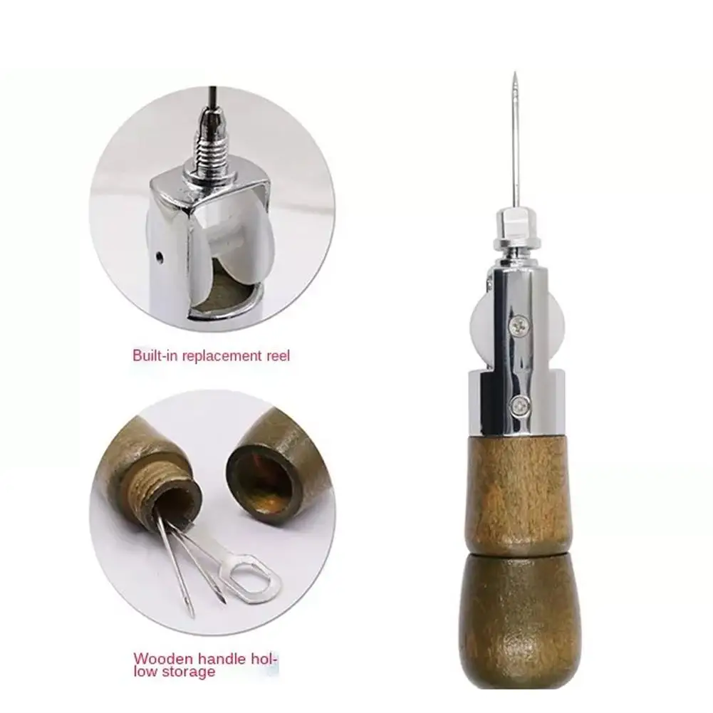 Leather Hand Sewer Sewing Machine DIY Cow Leather Carving Leather Art Tool Leather Goods Diamond Cutting Hand Sewing Machine