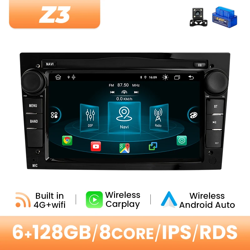 Draadloze Carplay Autoradio Speler Voor Opel Astra H G J Antara Vectra C B Vivaro Corsa C D Zafira B Android GPS RDS DSP 4G Wifi