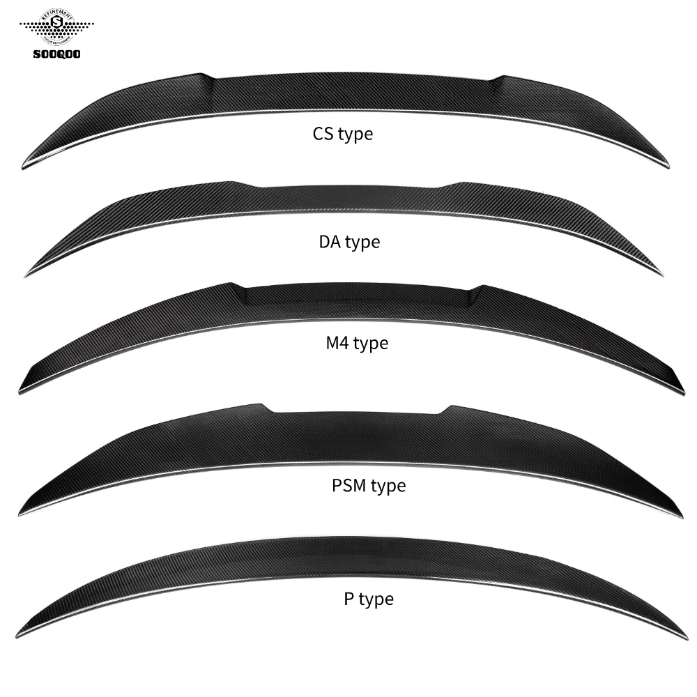 

Quality Matte Carbon CS Style Spoiler Dry Carbon Fiber Duckbill For BMW F30 F35 M3 F80