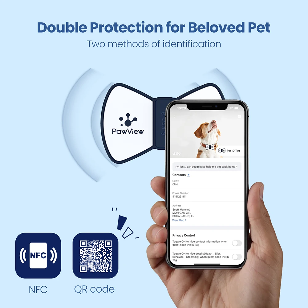 Software Ready Custom Cheap Durable QR Code Silicone Pet Dog Cat Name ID Tag