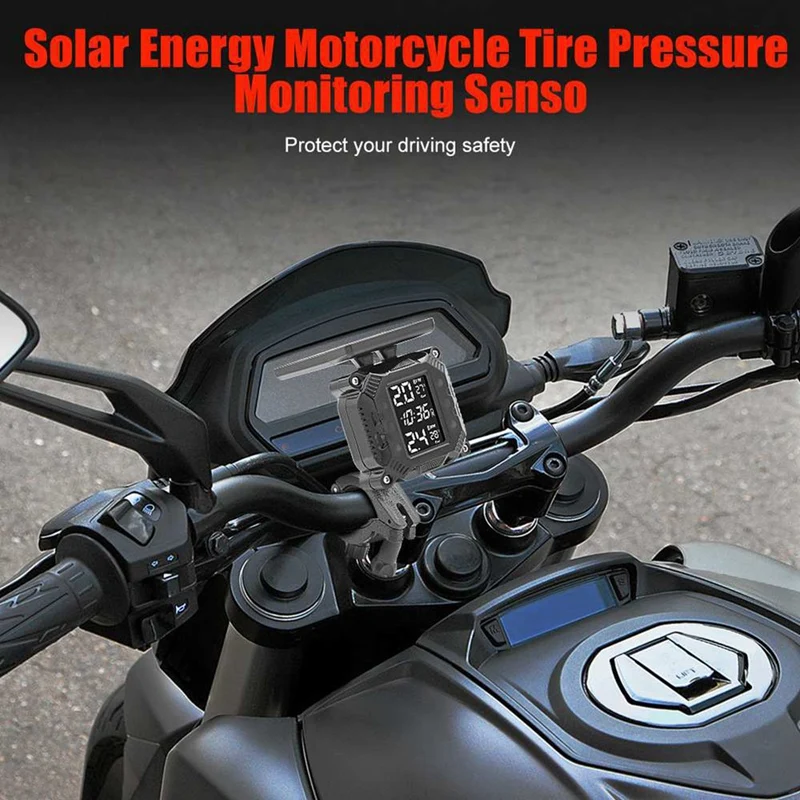 Motorcycle Tire Pressure Monitoring With Display Motorcycle Tire Detection High Temperature Resistant Monitoring System