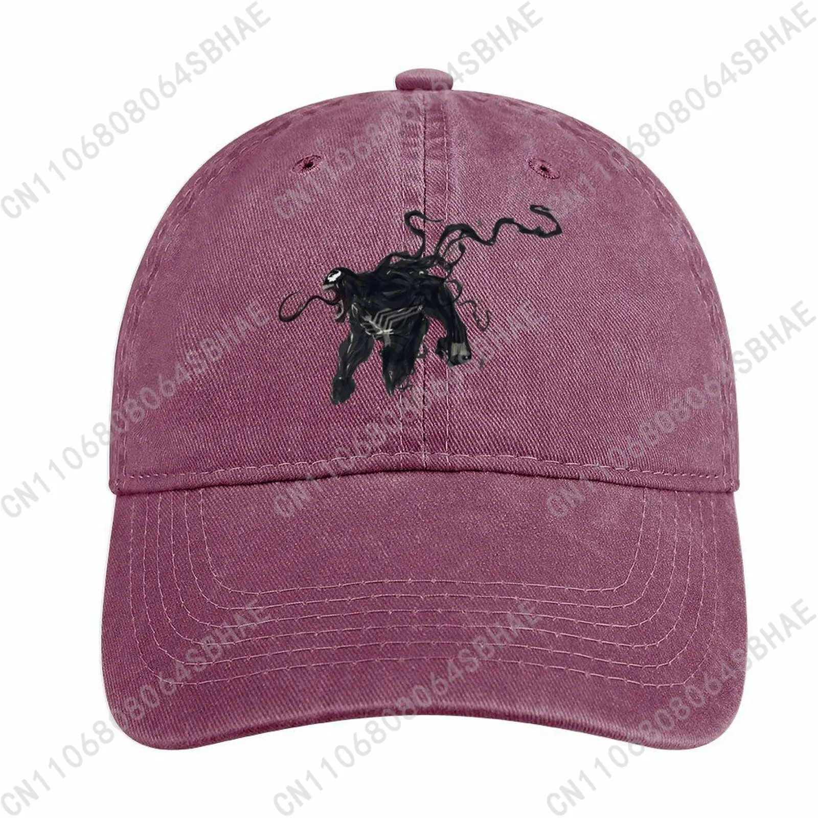 

Marvel Venom Washed Cotton Baseball Cap Vintage Dad Hat Men Women Retro Adjustable Denim Cap Streetwear Cosplay