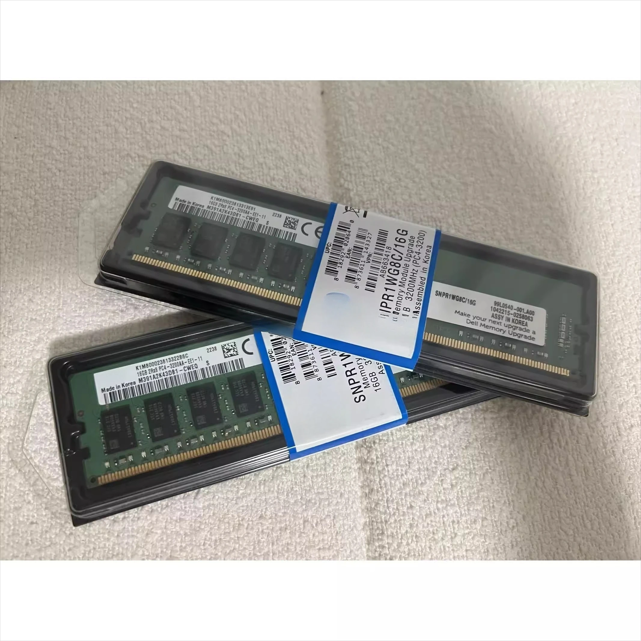 

SNPR1WG8C/16G A8663418 16GB 2RX8 PC4-3200AA pure ECC memory