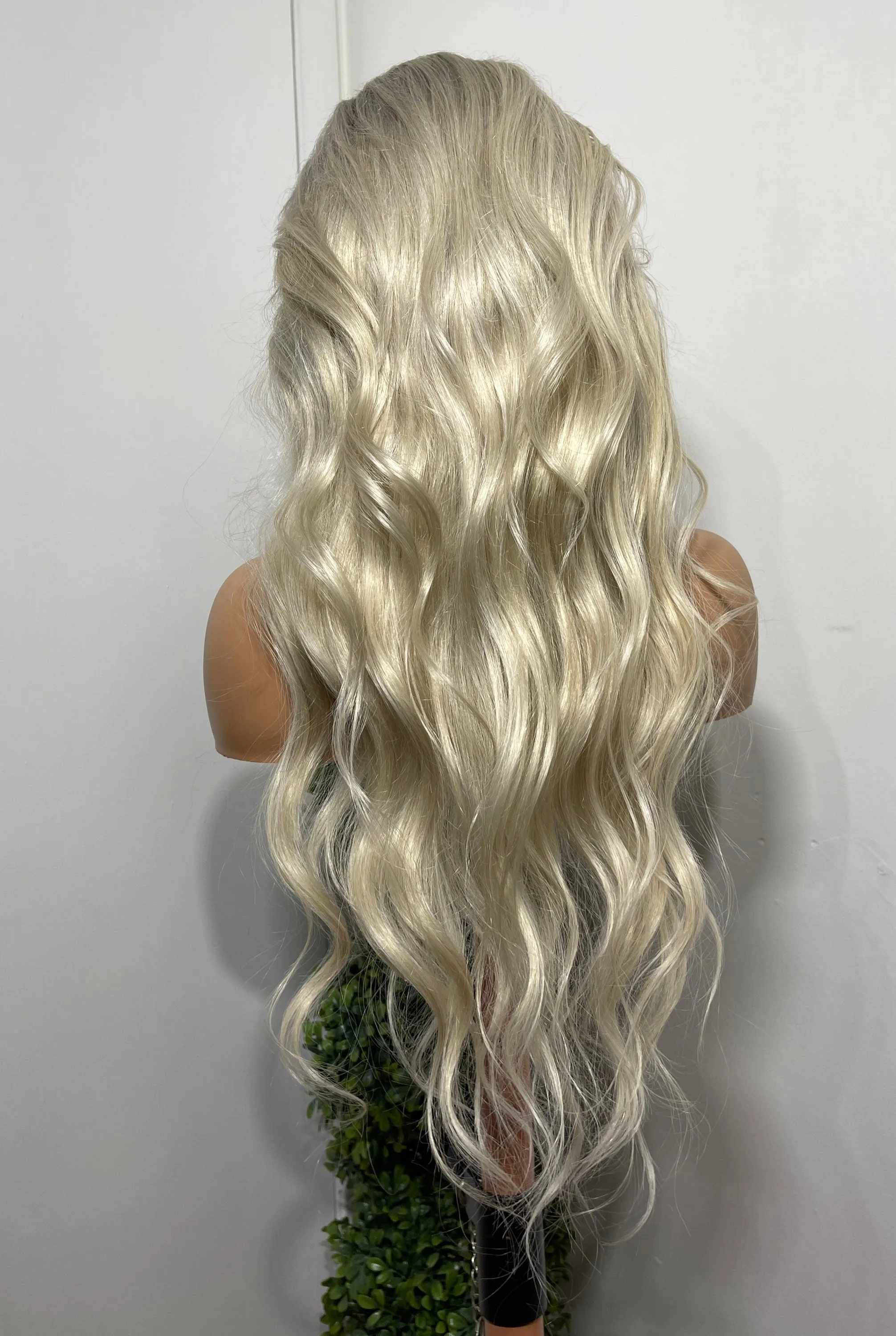 100% human hair wigs Highlight 13x4 Lace Front Wig  Ash White Blonde Natural Wave Brazilian Full Virgin Transparent  For Women