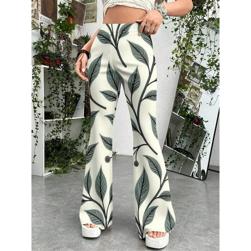 2026 Bohemian-style printed wide-leg pants for teenagers aged 7-16. Ideal for daily street casual wear, suitable for seasons.