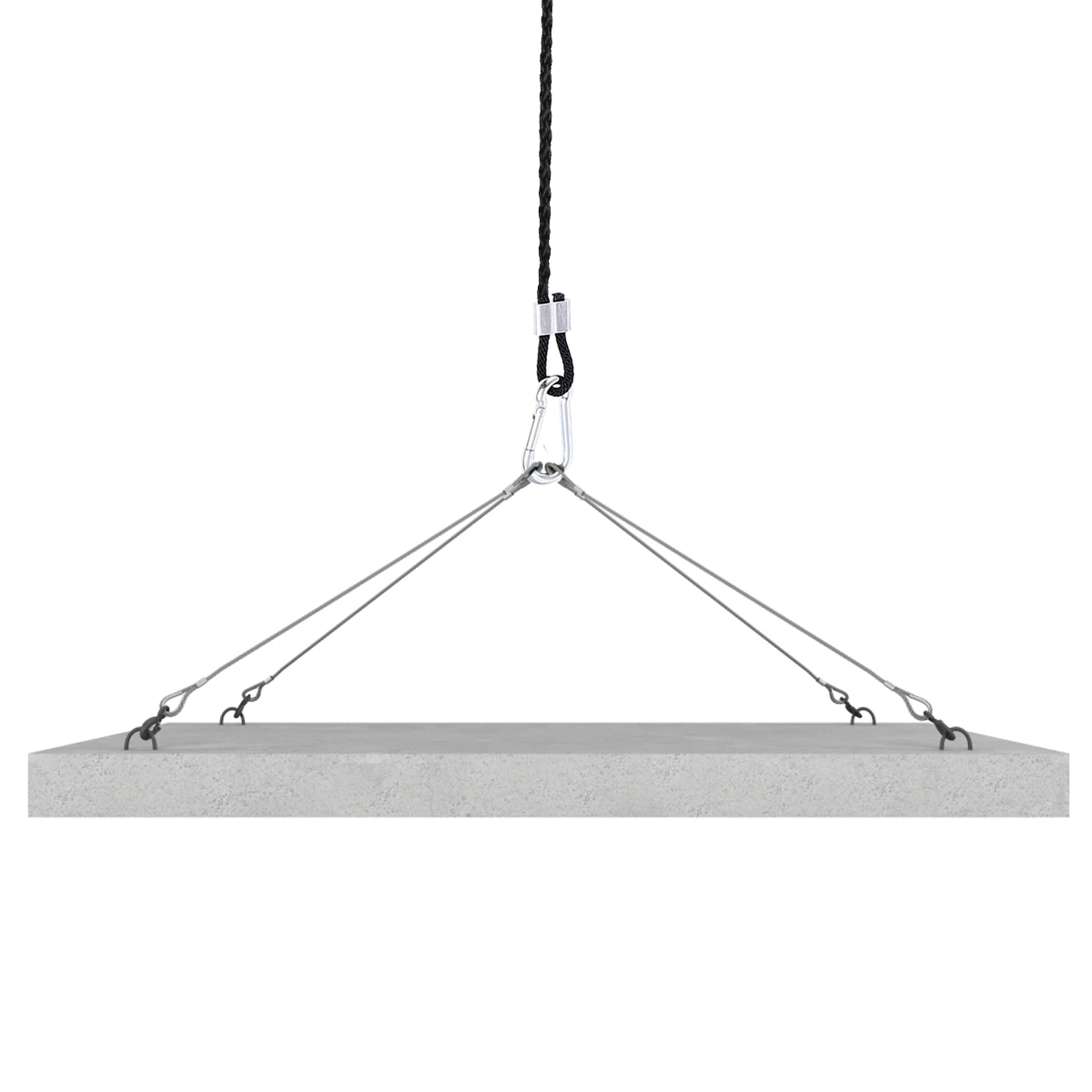 

4pcs /Set Sliding Hanger 1/8 Inch Metal Pulley Galvanized Locking Aluminum Buckle Durable Pp Rope For Grow Light Hanging Plant