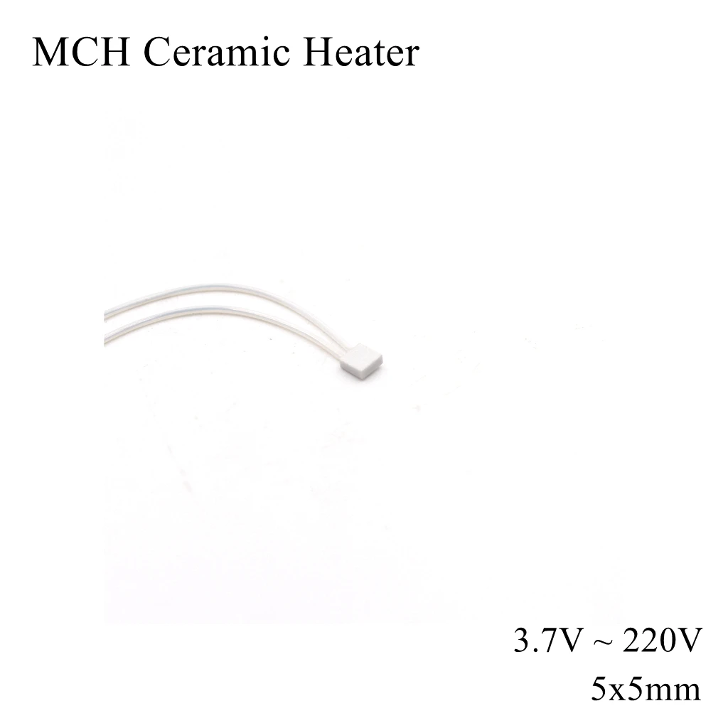 3.7 فولت 5 فولت 12 فولت 110 فولت 220 فولت MCH ارتفاع درجة الحرارة سخان من السيراميك مربع الألومينا لوحة التدفئة الكهربائية لوحة الفرقة HTCC المعادن الشعر الجاف