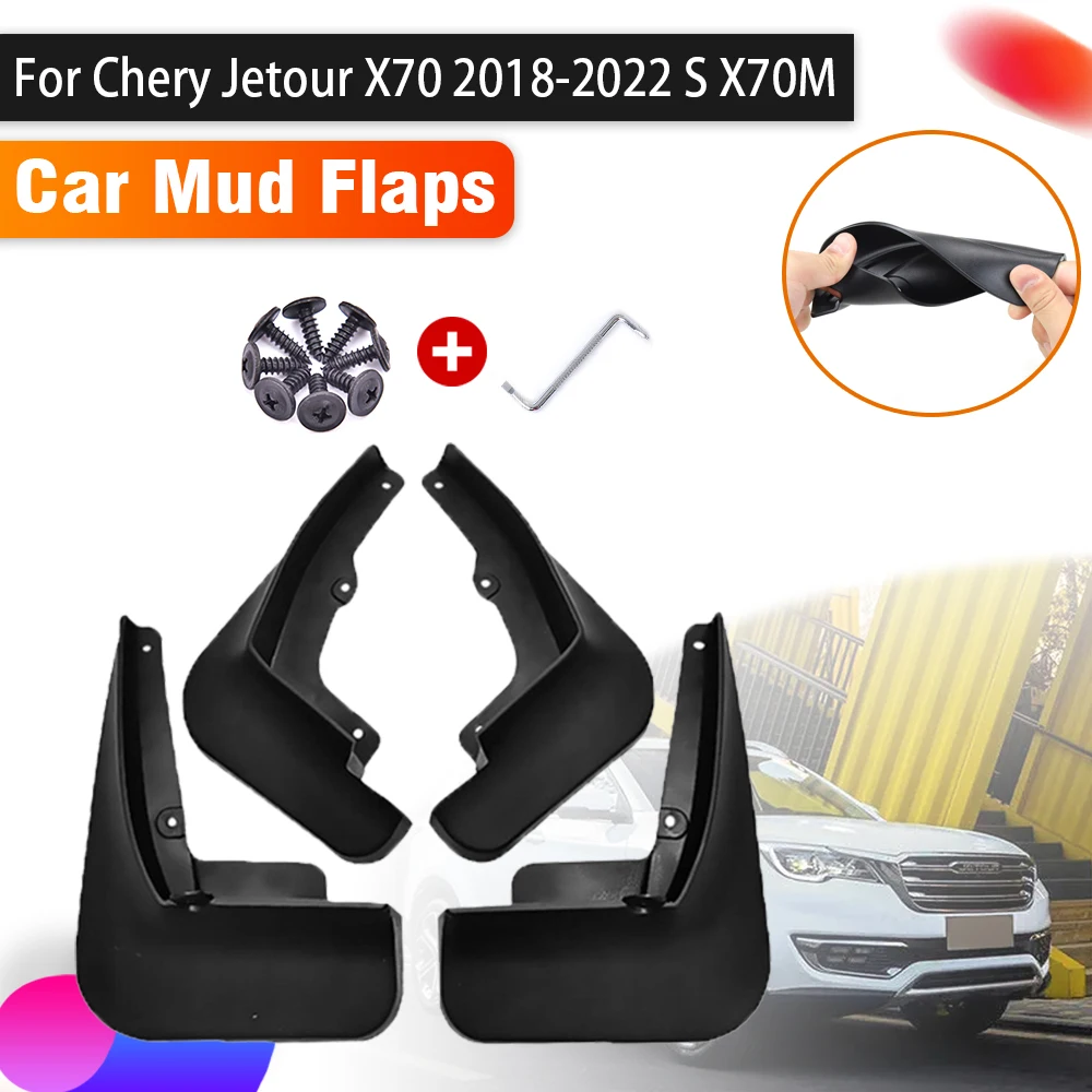 

4X Car Mudguards For Chery Jetour X70 Accessories 2022 2021 2020 2019 X70M Auto Splash Guard Front Rear Fender Car Accessories