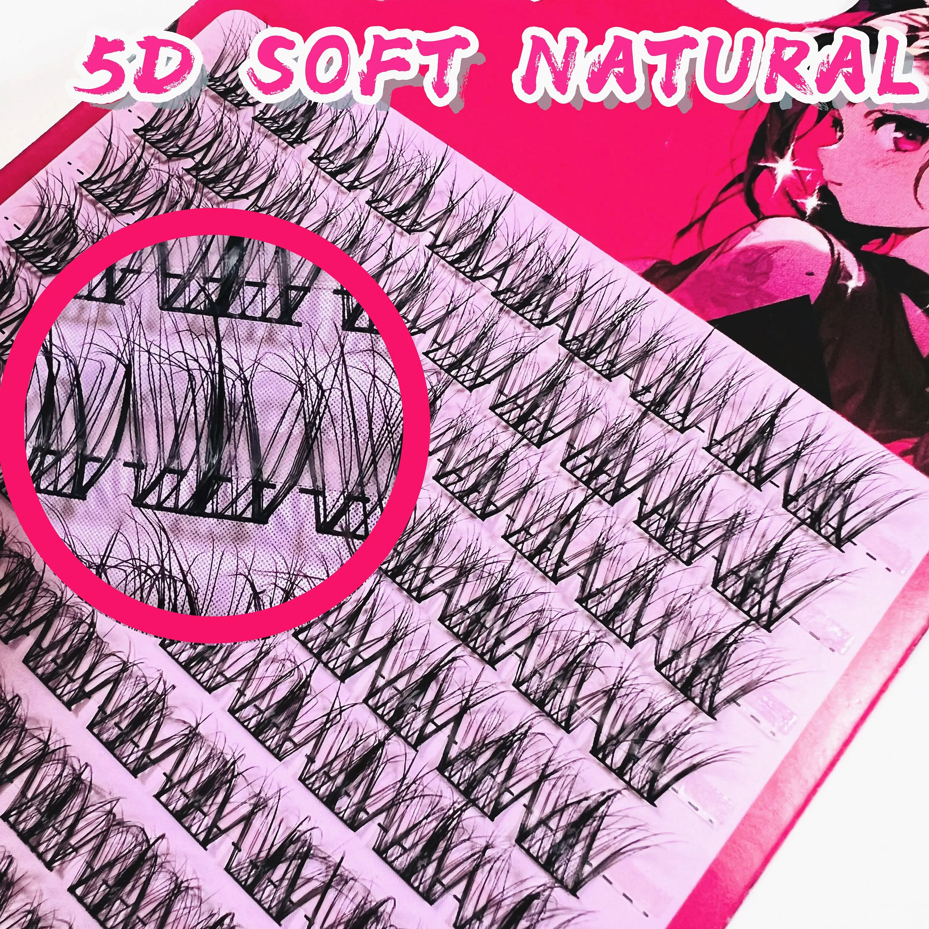 Extensión de pestañas 5D de 3 minutos, 120 Uds., pestañas personales, maquillaje profesional, injerto de racimo Individual, pestañas postizas dulces