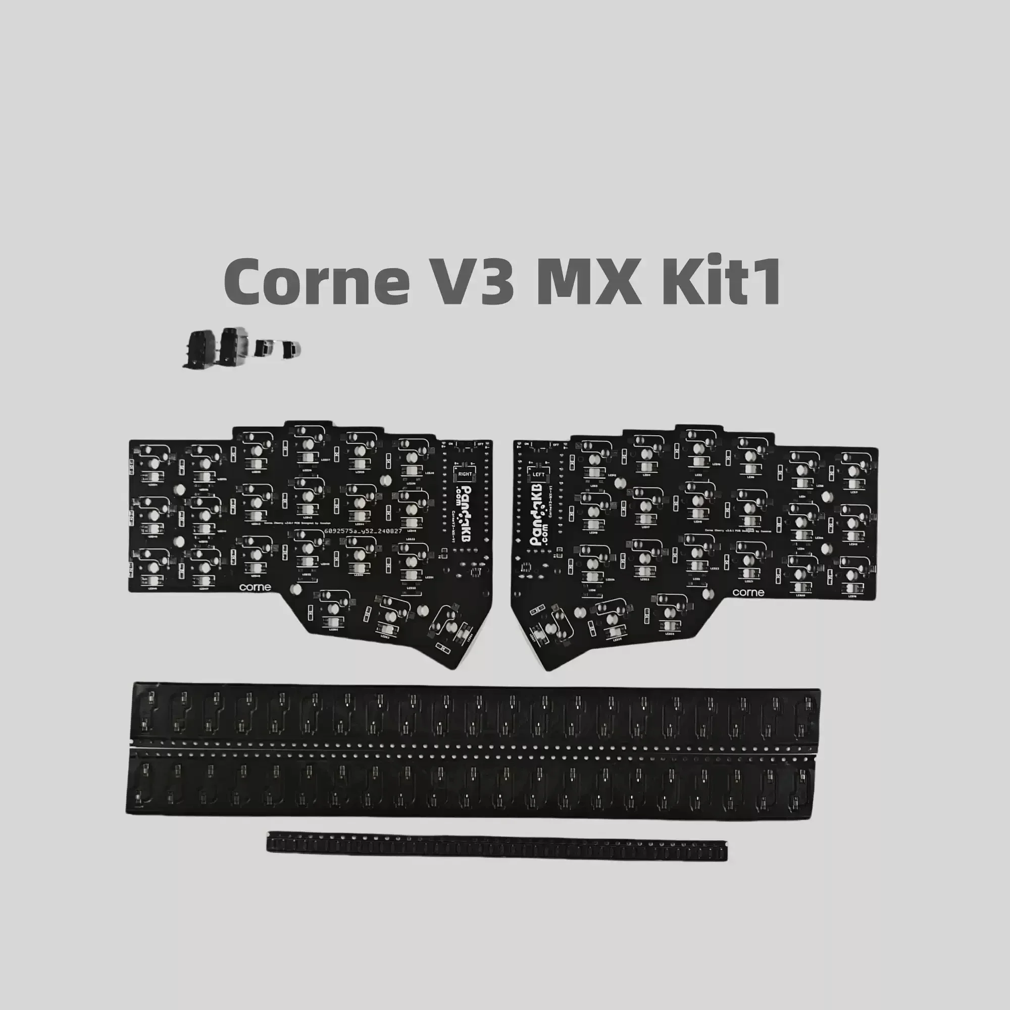 Corne V3 Mx Choc Crkbd clavier fendu carte de positionnement Pcb Corne Cherry V3.0.1 clavier Pc accessoires personnalisés pour Kit divisé Via